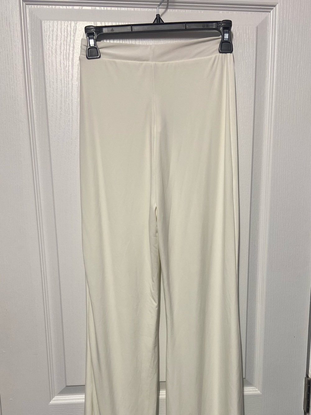 NWT Club L London Cream Wide-Leg Trousers Size 8